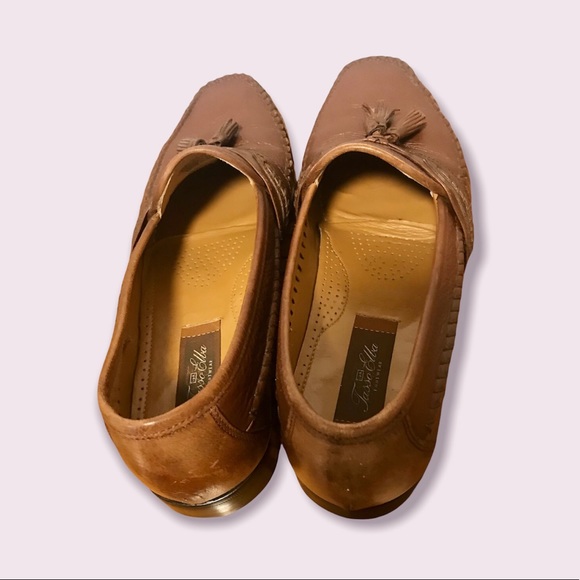 Tasso Elba Men’s shoes Brown Leather Tassel slip on Loafers size 8.5 - Picture 9 of 9